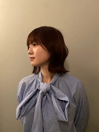 ミディアム 小顔カット 🌿リョウカのヘアスタイル