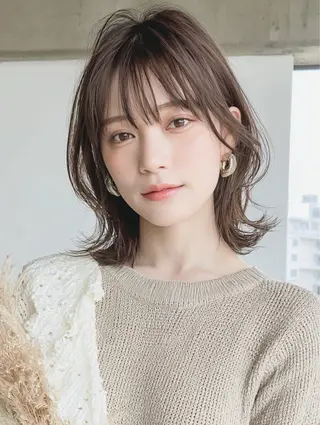 ミディアム 川野 龍一のヘアスタイル