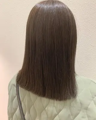 セミロング カラー hubhair レイヤー/透明感のヘアスタイル