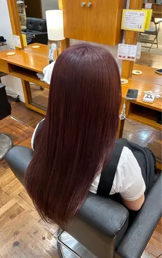ロング カラー レイヤー/透明感/ 艶髪🌷油科あい🌷のヘアスタイル