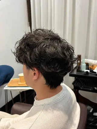 パーマ メンズ ラカットゾーン 田中李奈のヘアスタイル