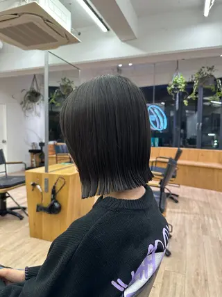 ショート 切りっぱなし/髪質 改善矯正/さやか🫧のヘアスタイル