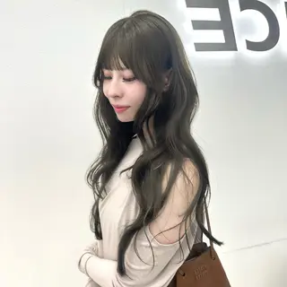 ロング カラー ヘアアレンジ 大人っぽ中韓レディ ヘア🤍MAOのヘアスタイル