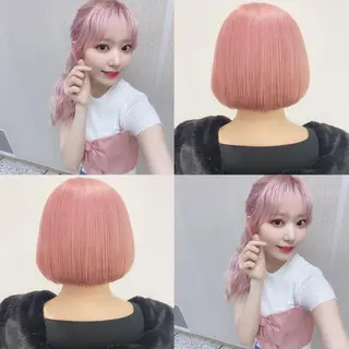 ミディアム カラー ヘアアレンジ 🍒暖色✖️レイヤー /Haruna🍒のヘアスタイル