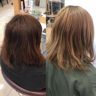 ミディアム 植田 敬太のヘアスタイル