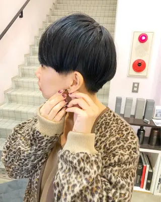 ショート すきバサミを使わない カット✂️✨郡司泰之のヘアスタイル