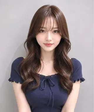 ロング カラー うる艶カラー 顔周りカット♡ikuのヘアスタイル