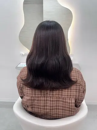 セミロング 🩶透明感カラー 池袋/mei🩶のヘアスタイル