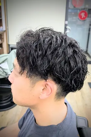 ショート パーマ 理容プラージュ燕三条 福井のヘアスタイル
