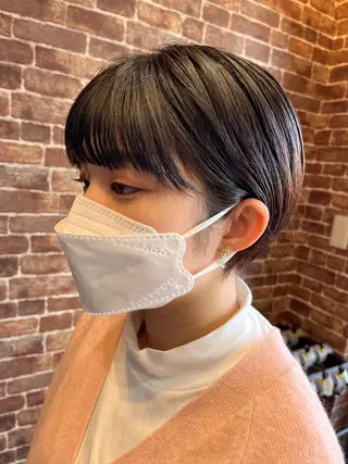 ショート カラー パーマ ヘアアレンジ メンズ キッズ ネイル マツエク・マツパ アイブロウ 久木原 ゆりのヘアスタイル
