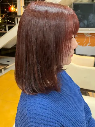 ミディアム カラー 柳川 玲也のヘアスタイル