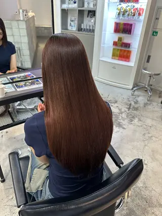 ミディアム カラー パーマ ヘアアレンジ メンズ 艶髪/髪質改善/縮毛 masae🌼のヘアスタイル