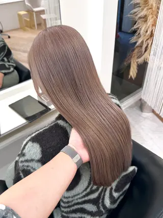 ロング カラー NANO/ ブリーチ×レイヤーのヘアスタイル