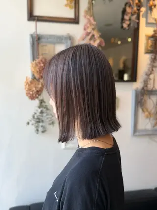 ミディアム カラー 💜推しインナー カラー/菊池柊真💜のヘアスタイル
