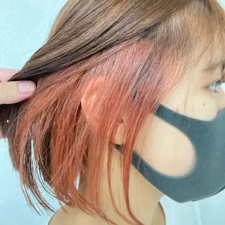 ショート カラー パーマ/レイヤー エクステ/kokiのヘアスタイル