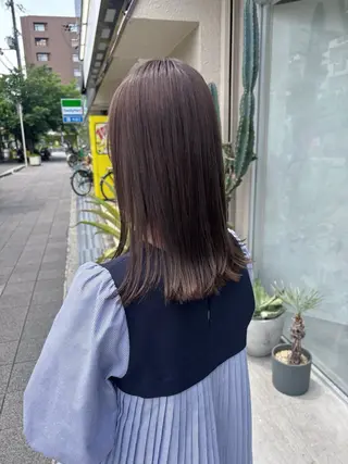 ミディアム カラー 都築 未来のヘアスタイル