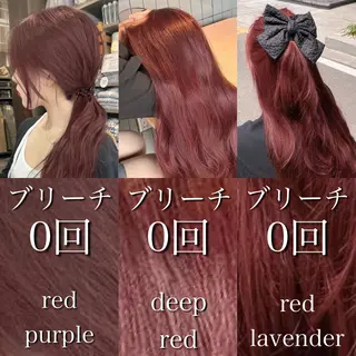 ロング カラー ブリーチ縮毛矯正飛我 韓国ヘア🫧のヘアスタイル