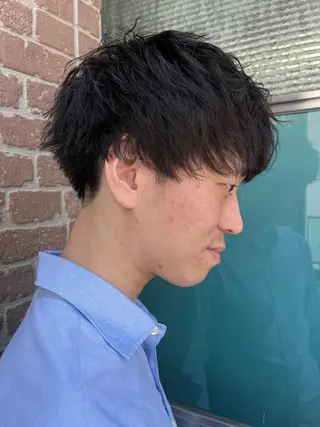 ミディアム カラー パーマ ヘアアレンジ メンズ キッズ ネイル マツエク・マツパ アイブロウ 久木原 ゆりのヘアスタイル