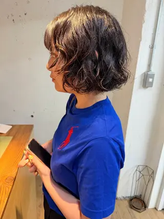 ミディアム パーマ YUKI 新宿カット パーマ/カラーのヘアスタイル