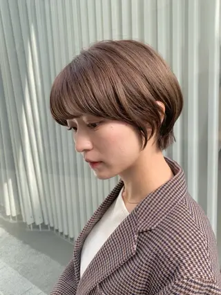 ショート カラー ✨艶髪✨透明感✨ 山内大樹のヘアスタイル
