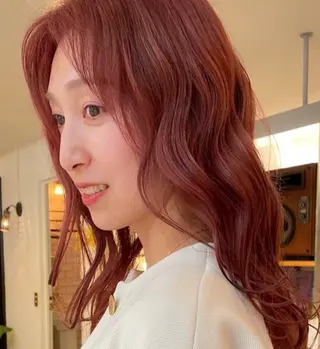 セミロング カラー 暖色カラー🧡 ボブ🧚‍♀️マナのヘアスタイル