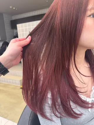 ロング カラー パーマ ヘアアレンジ メンズ キッズ 韓国系🇰🇷🩶 艶暗髪/MEIのヘアスタイル