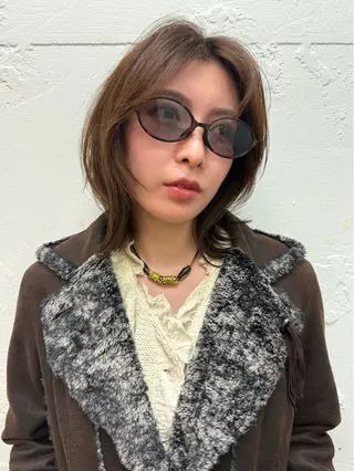 ミディアム モードレイヤー/ボブ Rikuのヘアスタイル