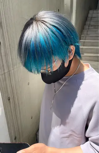 カラー yasuハイトーン/ デザインカラーのヘアスタイル