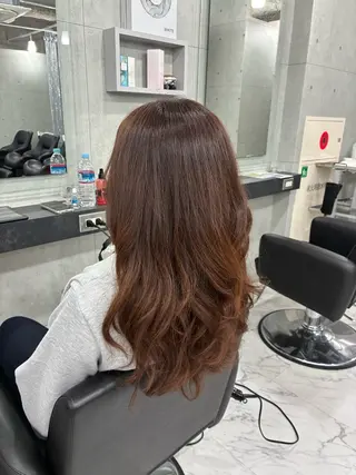 セミロング カラー Endearing 🌟銀座のヘアスタイル