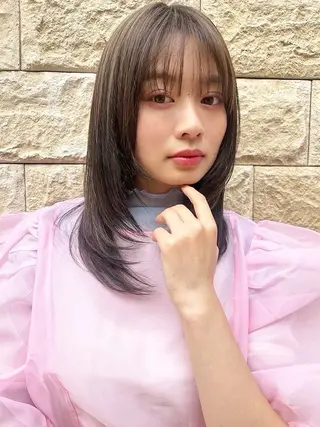セミロング 似合わせカット✨/ EARTH森町長尾のヘアスタイル