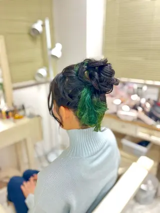 ヘアアレンジ 似合わせヘアメイク 💐オダギリチアキのヘアスタイル