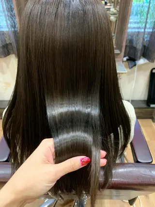 ロング 髪質改善🩵艶髪 ストレート🩵山口のヘアスタイル