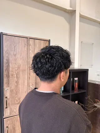 パーマ メンズ 栗原 志穂のヘアスタイル