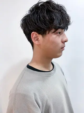 ショート パーマ ヘアアレンジ メンズ メンズスタイル ly本厚木のヘアスタイル