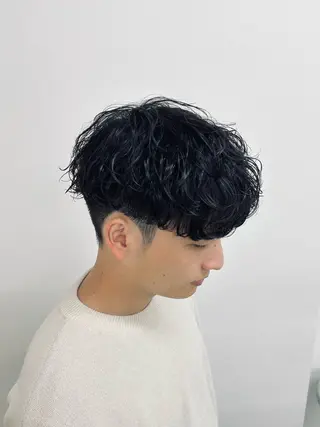 ミディアム パーマ メンズ 🏁メンズパーマ/ RYOYAのヘアスタイル