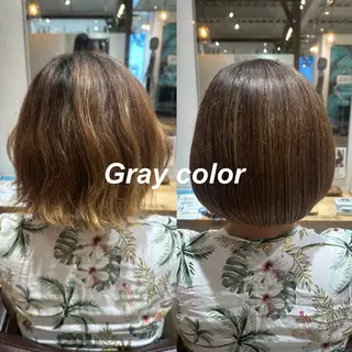 カラー 湘南台/ ボブカット KaNa🌺🌴のヘアスタイル