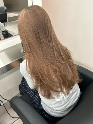 ロング 似合わせカット/ ブリーチ/店長レンのヘアスタイル