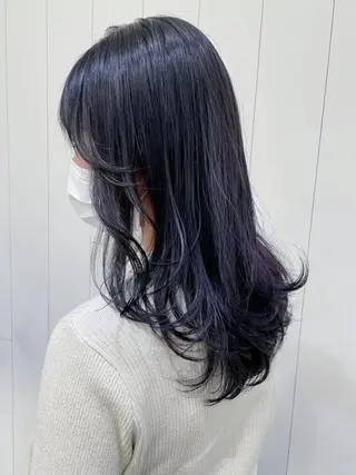 セミロング カラー パーマ ヘアアレンジ ITbyALBUM 中野店のヘアスタイル