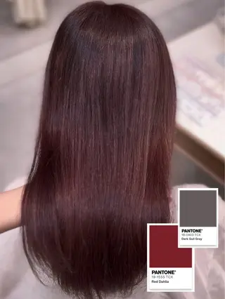 セミロング カラー ダブルカラー┊ ベージュ┆ひなたのヘアスタイル