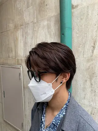 ショート 美髪矯正 透明感 カラー⭐️ユウキのヘアスタイル