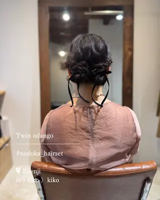 セミロング ヘアアレンジ お呼ばれセット🕊️ 高円寺/太田和のヘアスタイル