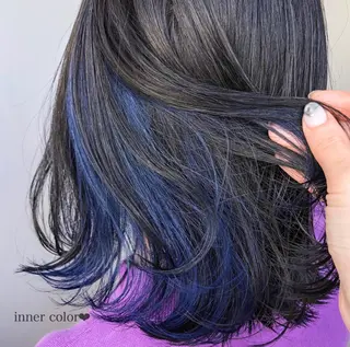 セミロング カラー パーマ ヘアアレンジ メンズ キッズ ネイル マツエク・マツパ 当日予約⭕️ Rene’のヘアスタイル