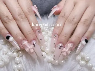 ネイル kao nail マグネット/長さだしのネイルデザイン
