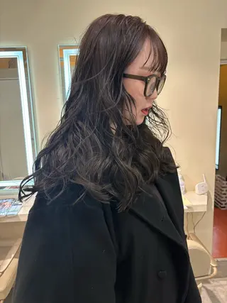 セミロング カラー ヘアアレンジ 💟Opus // Mizuki🐕のヘアスタイル