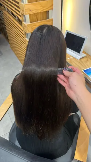 ロング 冨田 悠稀/ 髪質改善縮毛&カラーのヘアスタイル