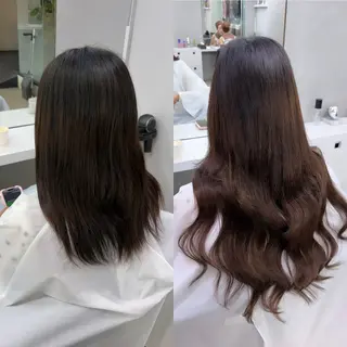 ロング uiki シールエクステのヘアスタイル