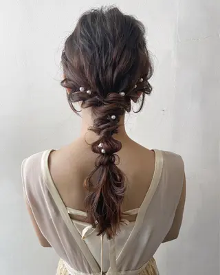 ロング ヘアアレンジ フレンチボブパーマ Yuukiのヘアスタイル