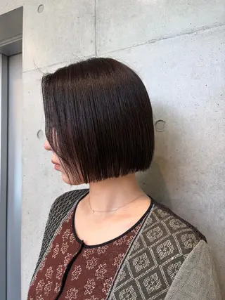 ショート カラー ヘアアレンジ ボブ艶モテカラー🫧 カリンのヘアスタイル