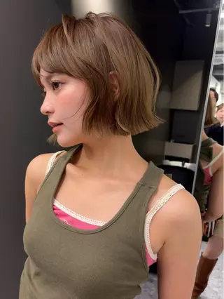 ショート 盛れるレイヤーカット jilblanカホのヘアスタイル