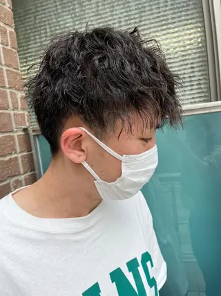 ミディアム カラー パーマ ヘアアレンジ メンズ キッズ ネイル マツエク・マツパ アイブロウ 久木原 ゆりのヘアスタイル